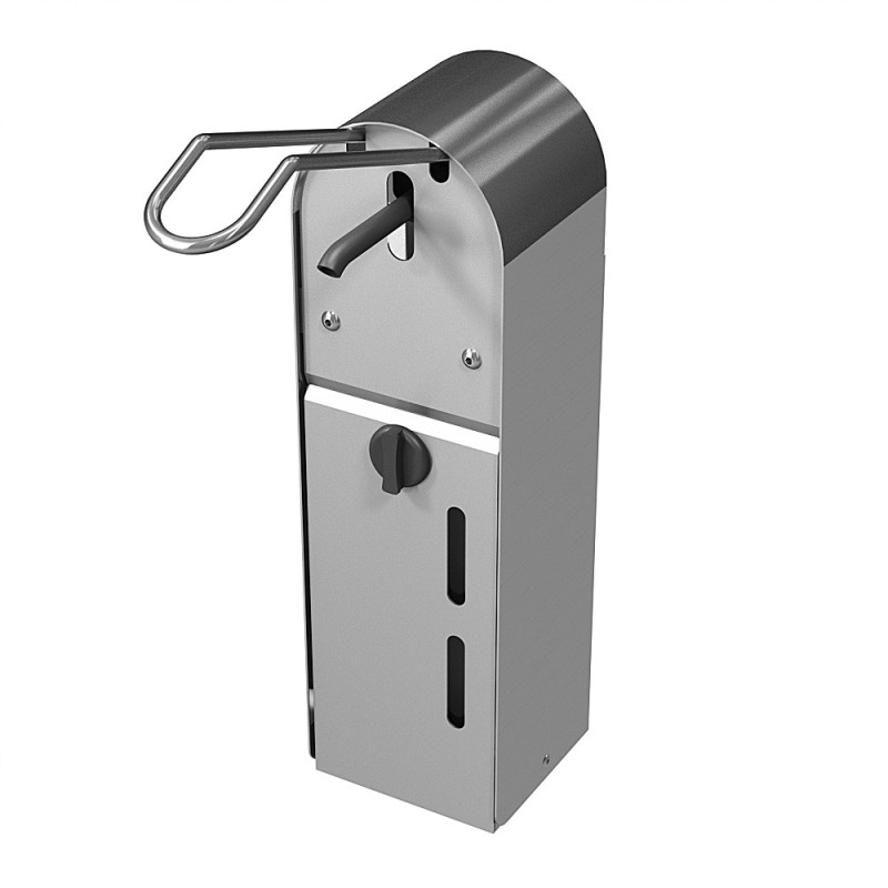 COMBISTEEL - Pole de désinfection distributeur inclus avec commande coude