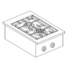 COMBISTEEL - Cuisinière à gaz 2 bruleurs 7kw