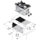 COMBISTEEL - Cuisinière à gaz 2 bruleurs 7kw