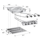 COMBISTEEL - Plaques grill électrique chrome