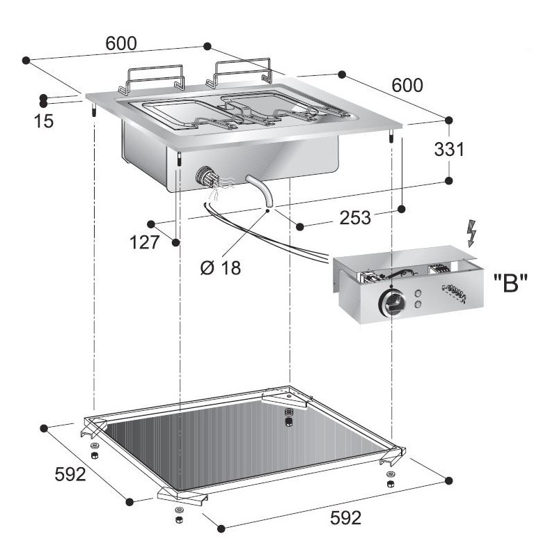 COMBISTEEL - Cuiseurs pour pâtes électrique