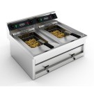 COMBISTEEL - Friteuse posable électrique 2x12l 2x9kw