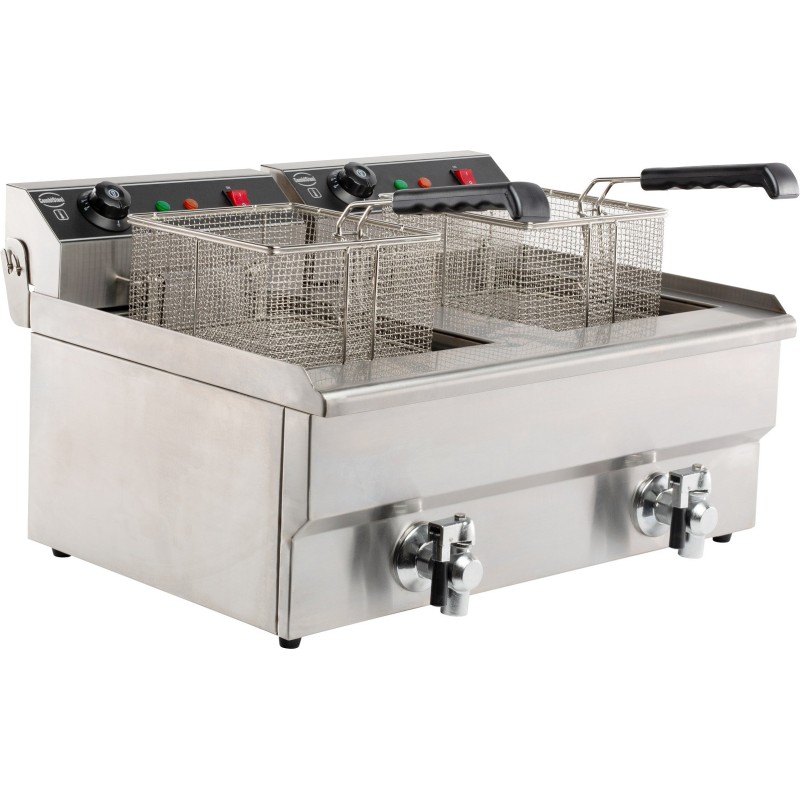 COMBISTEEL - Friteuse posable électrique 2x8 l
