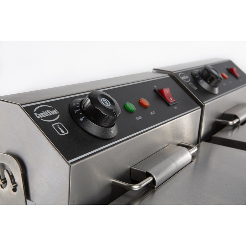 COMBISTEEL - Friteuse posable électrique 2x8 l