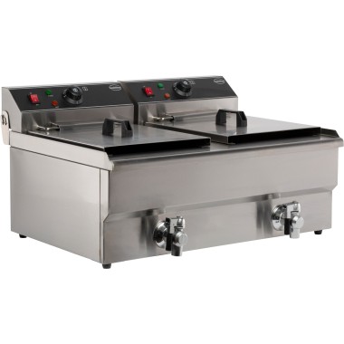 COMBISTEEL - Friteuse posable électrique 2x10 l