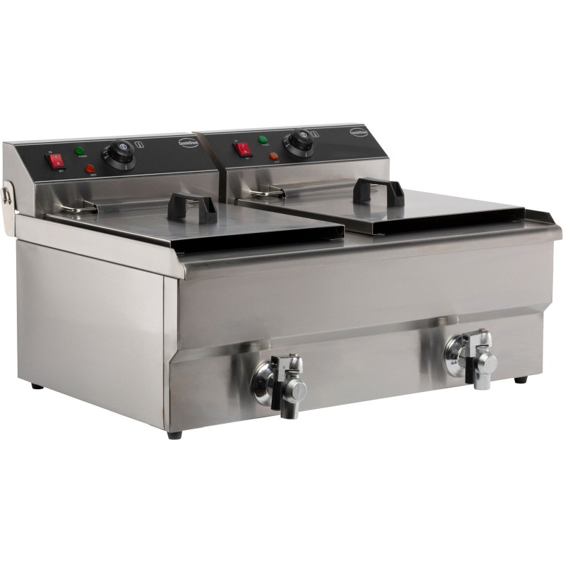 COMBISTEEL - Friteuse posable électrique 2x10 l