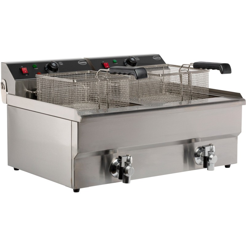 COMBISTEEL - Friteuse posable électrique 2x10 l