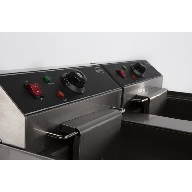COMBISTEEL - Friteuse posable électrique 2x10 l