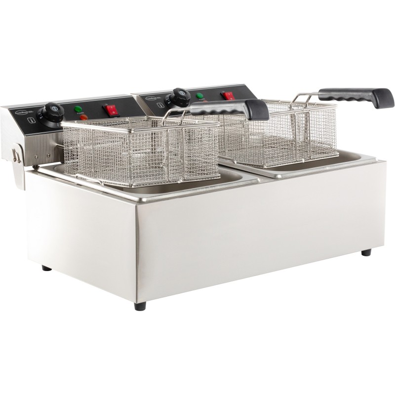 COMBISTEEL - Friteuse posable électrique 2x6 l