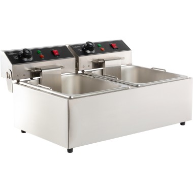 COMBISTEEL - Friteuse posable électrique 2x6 l