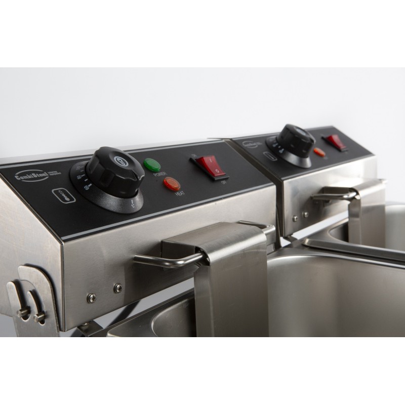 COMBISTEEL - Friteuse posable électrique 2x6 l