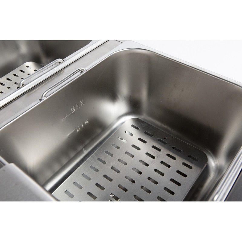 COMBISTEEL - Friteuse posable électrique 2x6 l