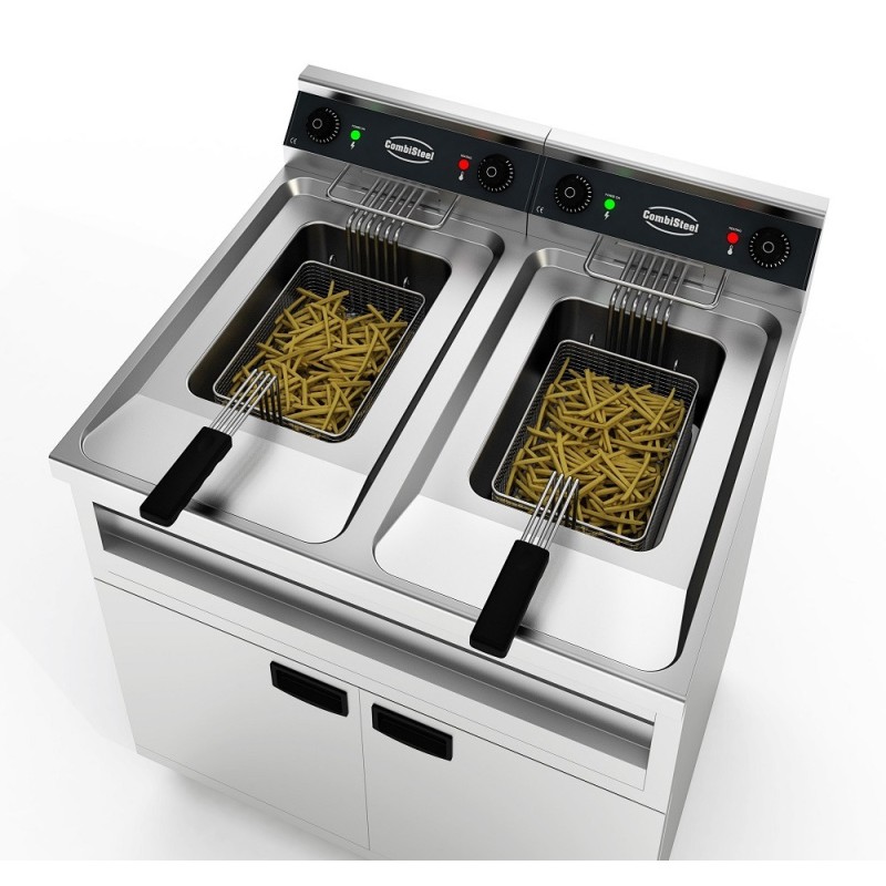 COMBISTEEL - Friteuse électrique 2x12l 2x9kw