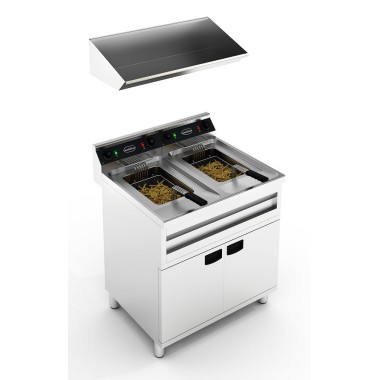 COMBISTEEL - Friteuse électrique 2x12l 2x9kw