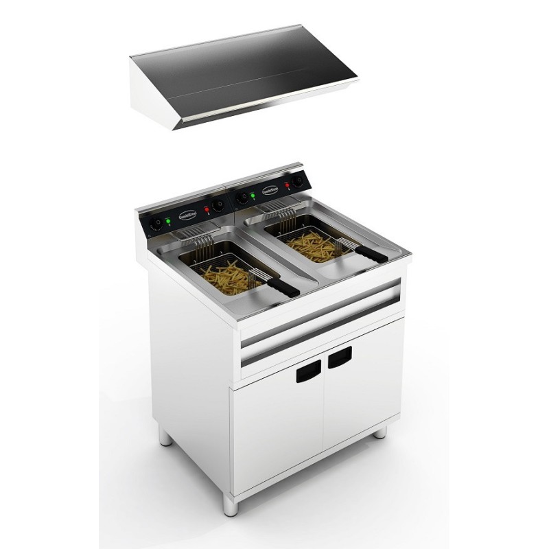 COMBISTEEL - Friteuse électrique 2x12l 2x9kw