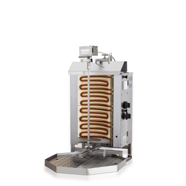 COMBISTEEL - Gyros grill électrique moteur au-dessus 4 zones de chauffage