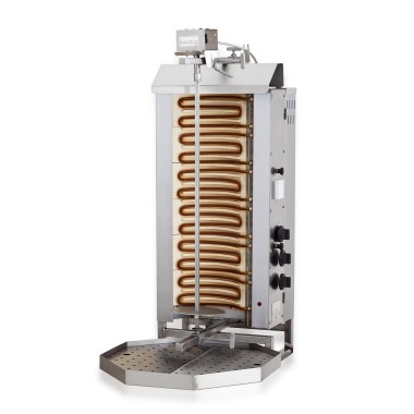 COMBISTEEL - Gyros grill électrique moteur au-dessus 6 zones de chauffage