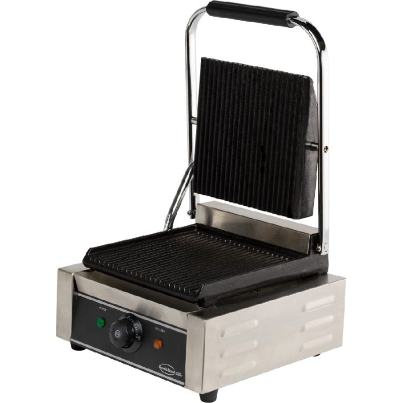 Grill de contact profondeur 410 mm plaque nervurée - Combisteel