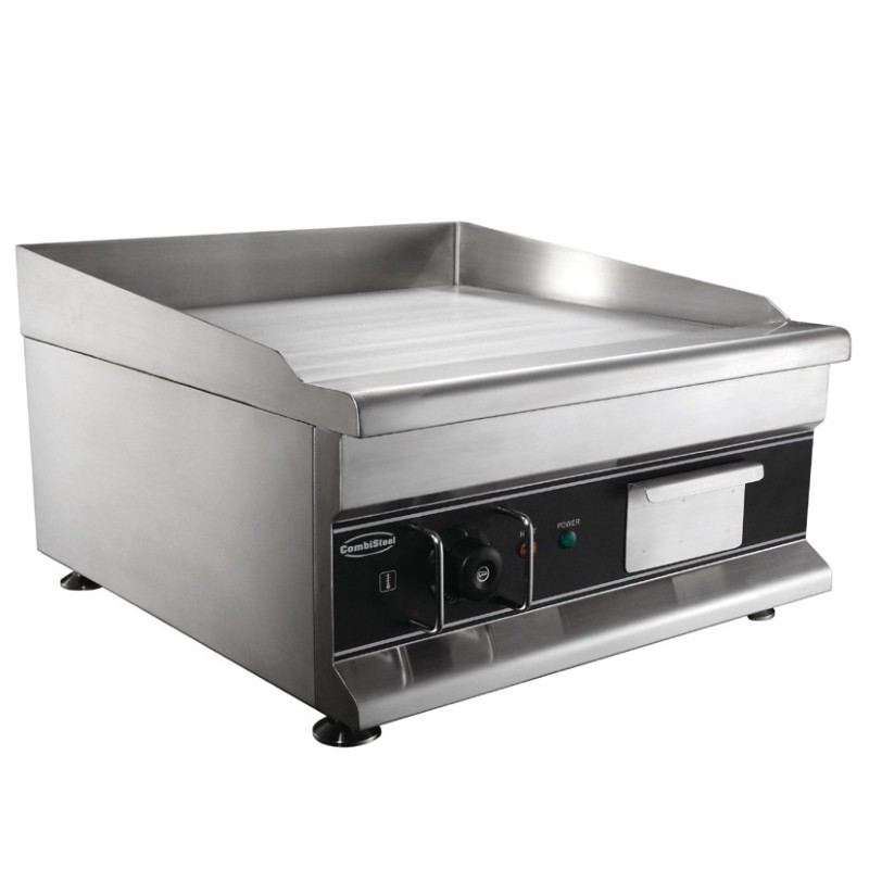 COMBISTEEL - Plaque grill électrique chrome