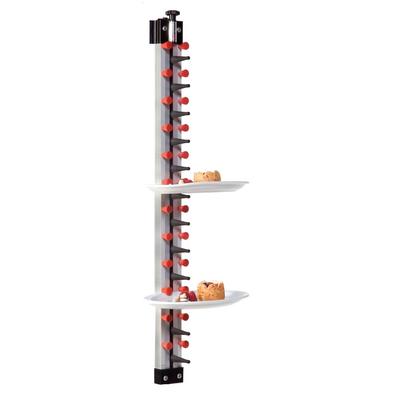 COMBISTEEL - Porte assiettes dressées murale 12