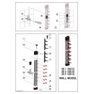 COMBISTEEL - Porte assiettes dressées murale 12