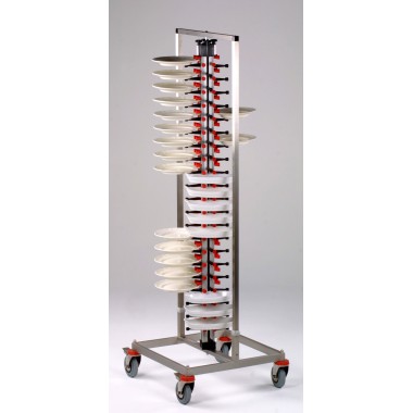 COMBISTEEL - Porte-assiettes-dressées trolley 84