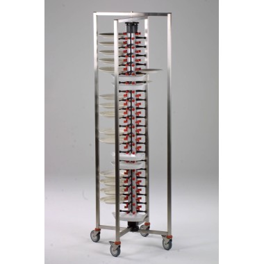 COMBISTEEL - Chariot porte assiettes dressées escamotable 48