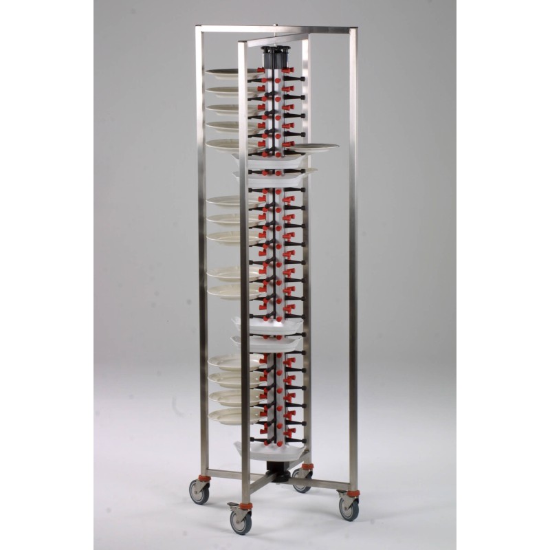 COMBISTEEL - Chariot porte assiettes dressées escamotable 48
