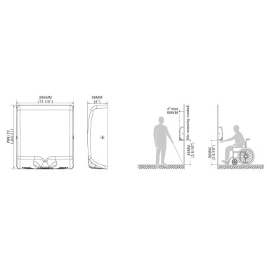 COMBISTEEL - Sèche-mains hd-30
