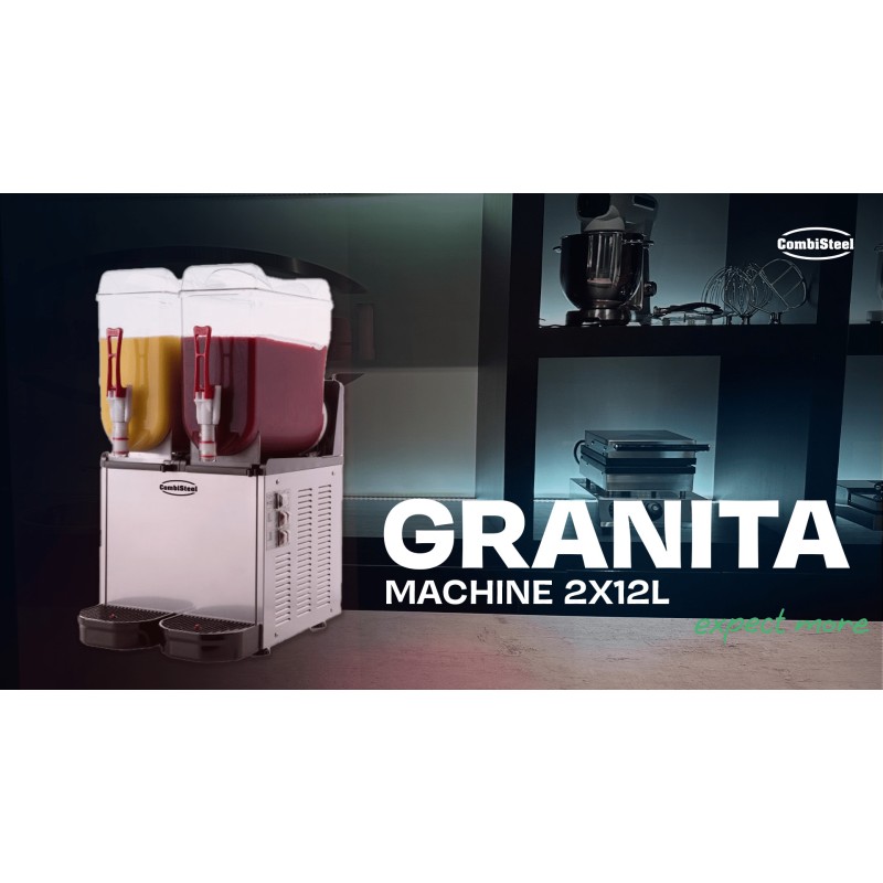 COMBISTEEL - Machine à granité 2x12l