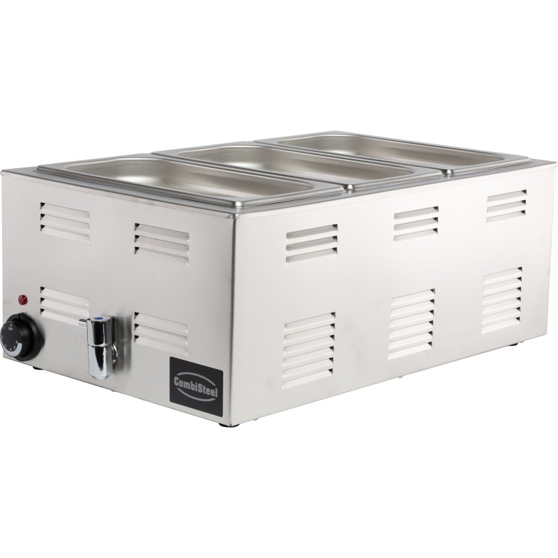 COMBISTEEL - Bain-marie avec robinet de vidange