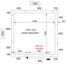 COMBISTEEL - Chambre froide positive/negative 1500x1500x2200