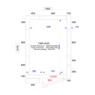 COMBISTEEL - Chambre froide positive/négative 1500x2100x2200 - 120 mm