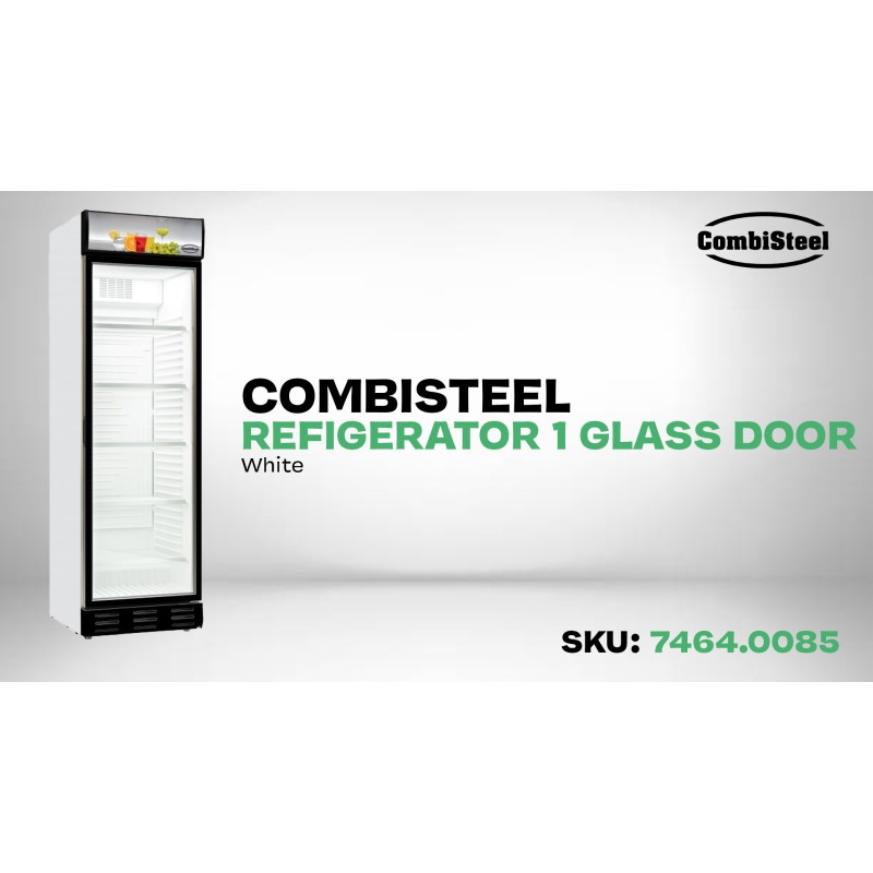 COMBISTEEL - Réfrigérateur 1 porte en verre