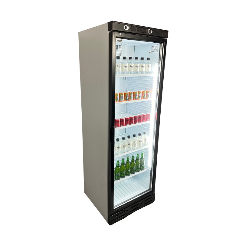 COMBISTEEL - Réfrigérateur 1 porte en verre 382 litres