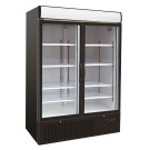 COMBISTEEL - Réfrigérateur 2 portes en verre 1079 litres