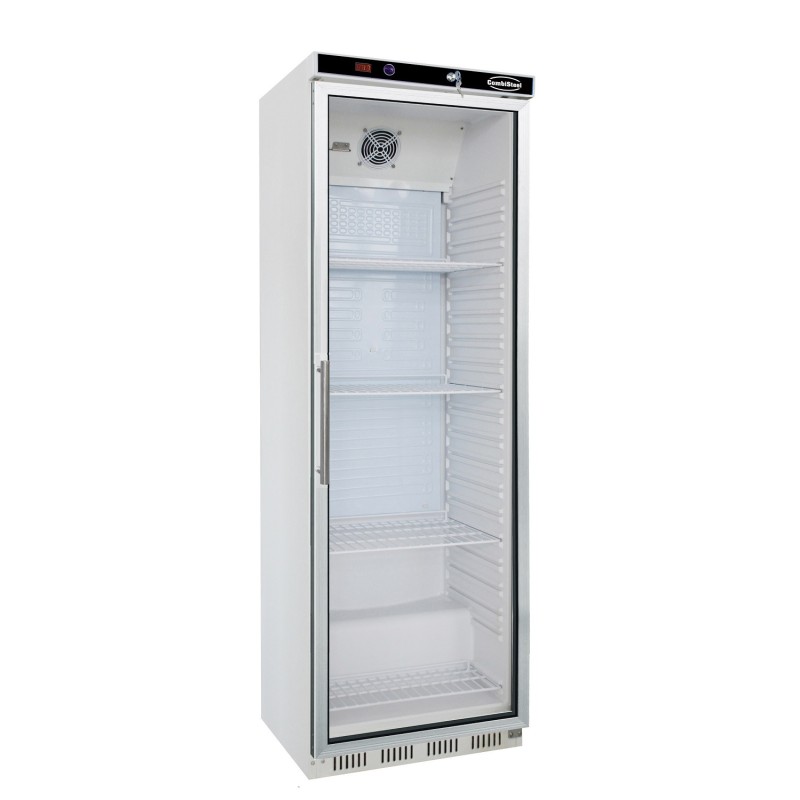 COMBISTEEL - Réfrigérateur 1 porte en verre largeur 600 mm