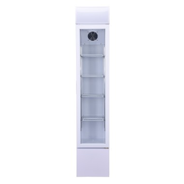 COMBISTEEL - Réfrigérateur porte en verre étroit