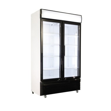 COMBISTEEL - Réfrigérateur 2 portes 750 litres en verre