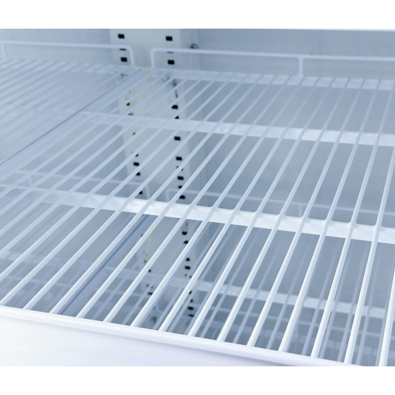 COMBISTEEL - Réfrigérateur 2 portes en verre 670 litres