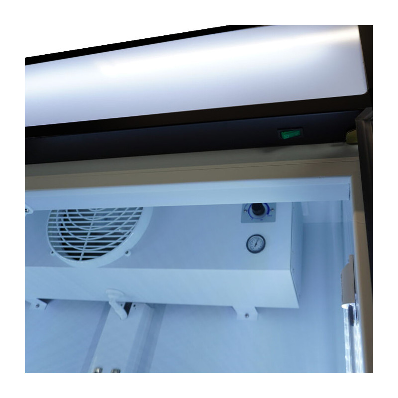COMBISTEEL - Réfrigérateur 2 portes en verre 670 litres