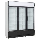 COMBISTEEL - Réfrigérateur 3 portes en verre 1065 litres