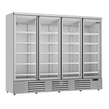COMBISTEEL - Réfrigérateur 4 portes en verre 2025 litres