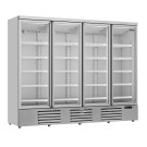 COMBISTEEL - Réfrigérateur 4 portes en verre 2025 litres