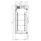 COMBISTEEL - Congélateur 2 portes en verre