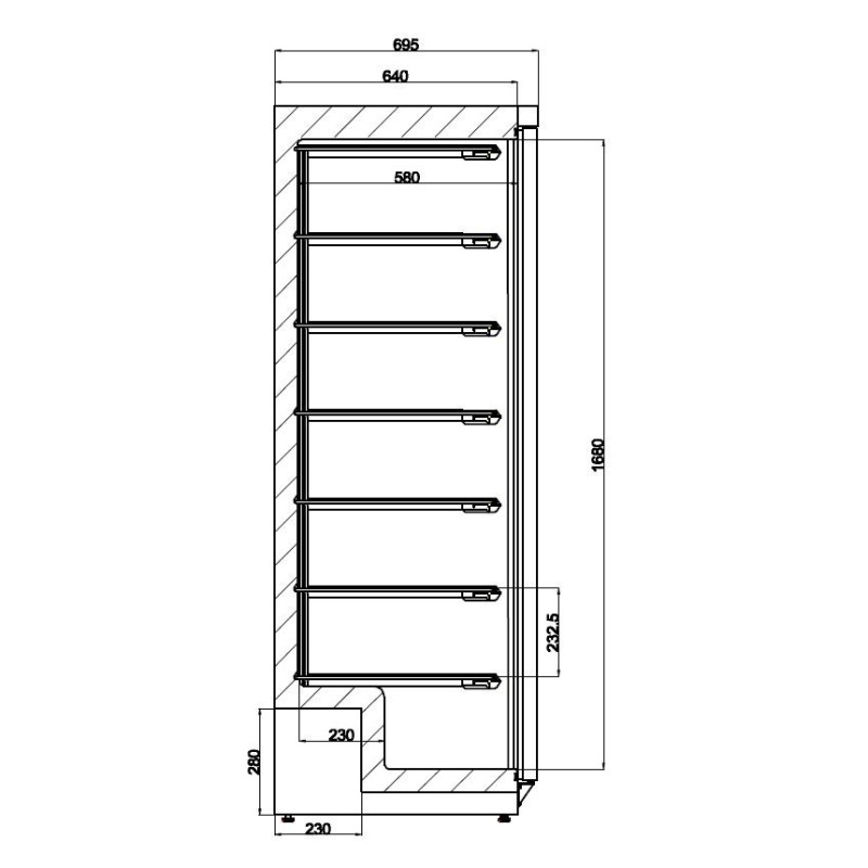 COMBISTEEL - Congélateur en acier inox 1 porte