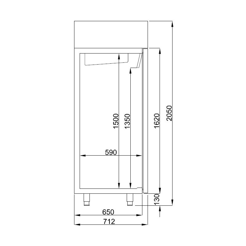 COMBISTEEL - Congélateur en acier inox 550 l