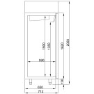 COMBISTEEL - Congélateur en acier inox 550 l