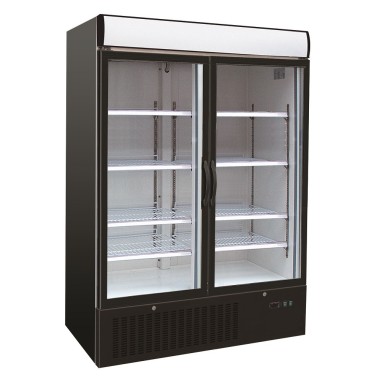 COMBISTEEL - Congélateur 2 portes en verre