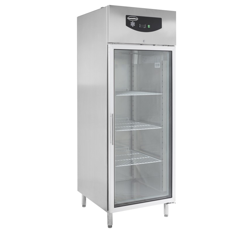 COMBISTEEL - Congélateur en acier inox 1 porte en verre